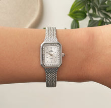 Load image into Gallery viewer, Silver x White Gleam Metal Watch
