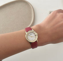 Load image into Gallery viewer, Red Antiqua Leather Watch
