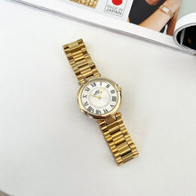 Load image into Gallery viewer, Gold White Diaries Metal Watch
