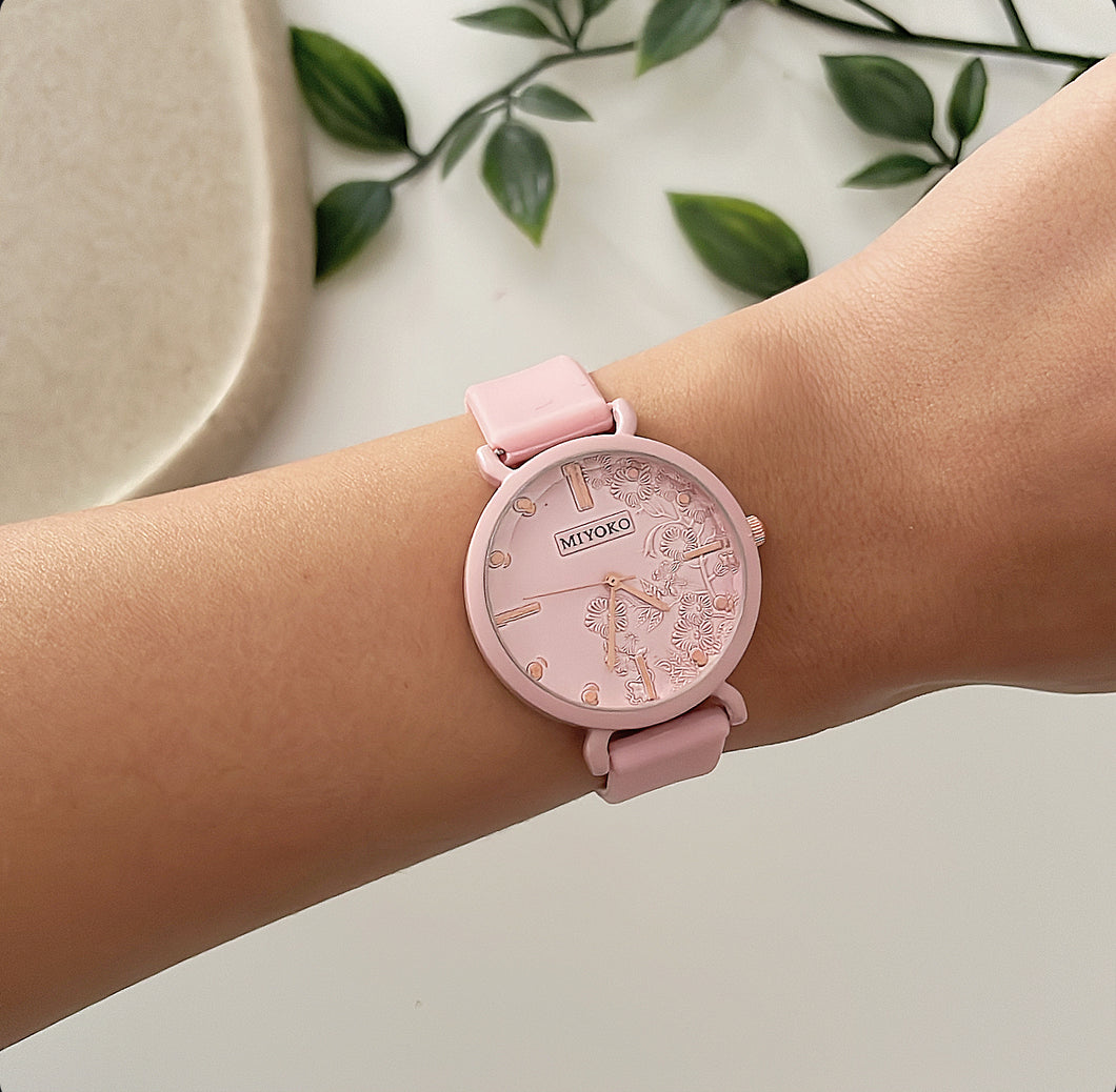 Pink Tale Rubber Watch