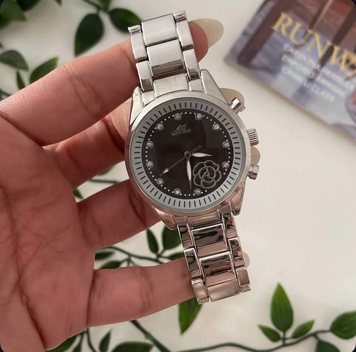 Silver Black Rosegold Florida Metal Watch