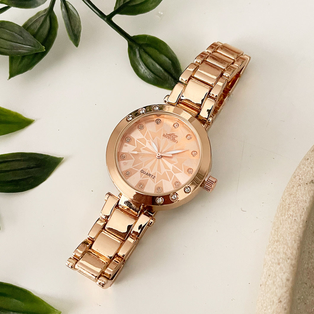 Rosegold Rose Azura Metal Watch