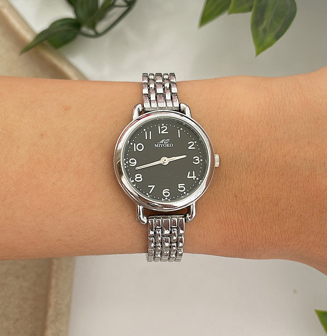 Silver X Black 90’s Metal Watch