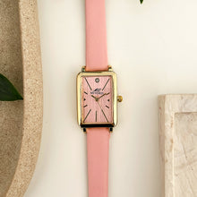 Load image into Gallery viewer, Pink Roma Leather Watch

