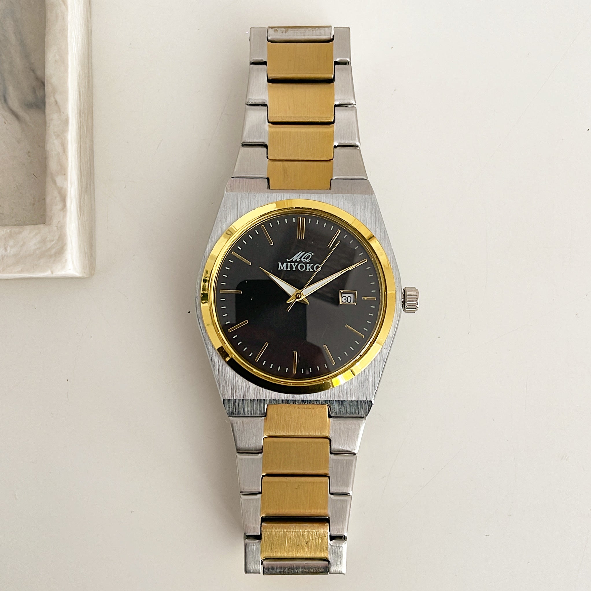 Mixed Gold Black GENTIME Men Metal Watch