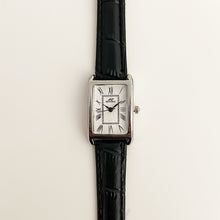 Load image into Gallery viewer, Black Silver White Sleek Leather Watch
