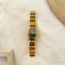 Load image into Gallery viewer, Gold Black Reina Metal Watch
