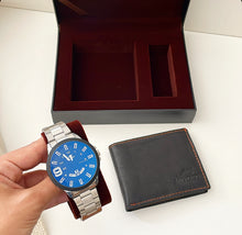 Load image into Gallery viewer, Metal Chic Men Watch &amp; Wallet Box
