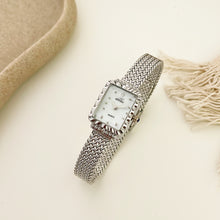 Load image into Gallery viewer, Silver White Sunlit Metal Watch
