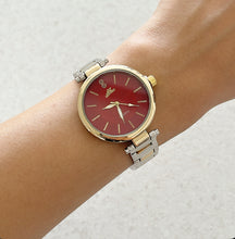 Load image into Gallery viewer, Mixed Red Elle Metal Watch
