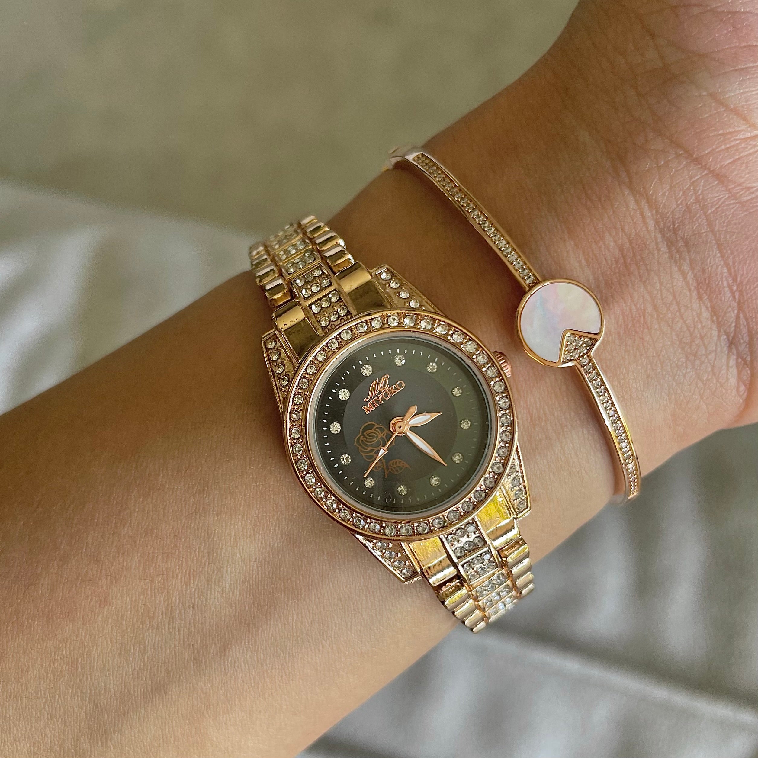 Method Sweetwatch Rose Gold Black Sweet Love Set – Miyoko Watches