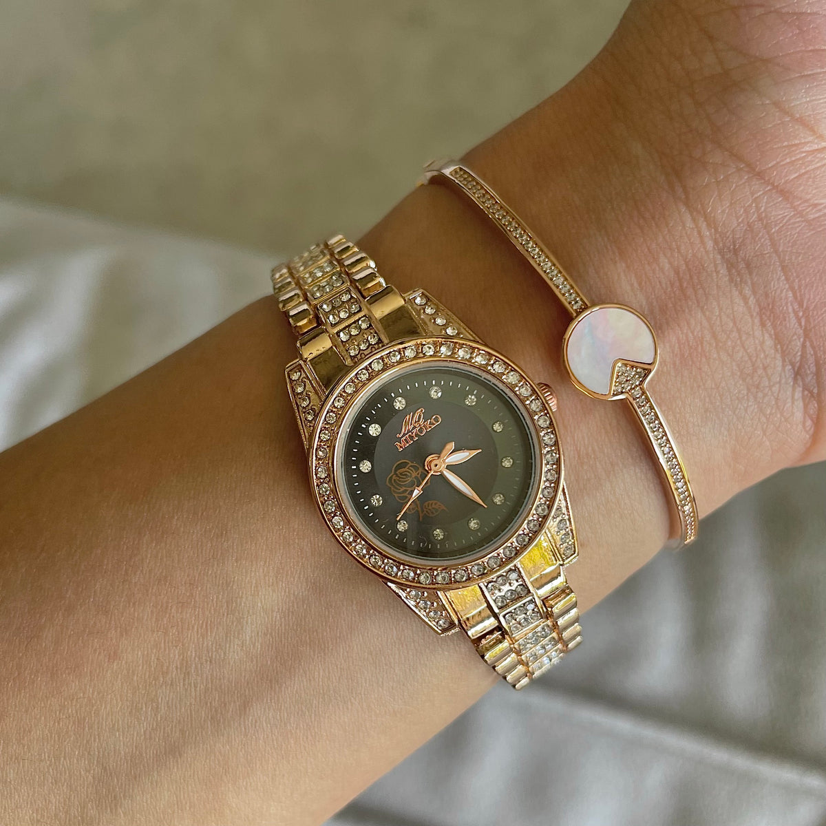 Rose Gold Black Sweet Love Set