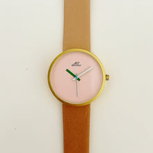 Load image into Gallery viewer, Beige Two Tone Leather Watch
