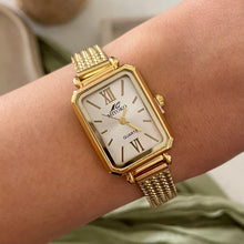 Load image into Gallery viewer, Gold X White Seraphine Metal Watch
