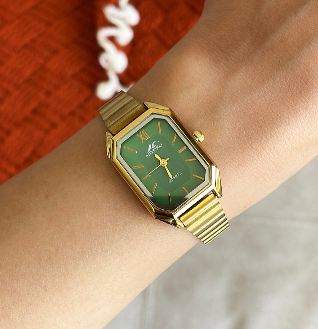 Emerald Green Heritage Metal Watch