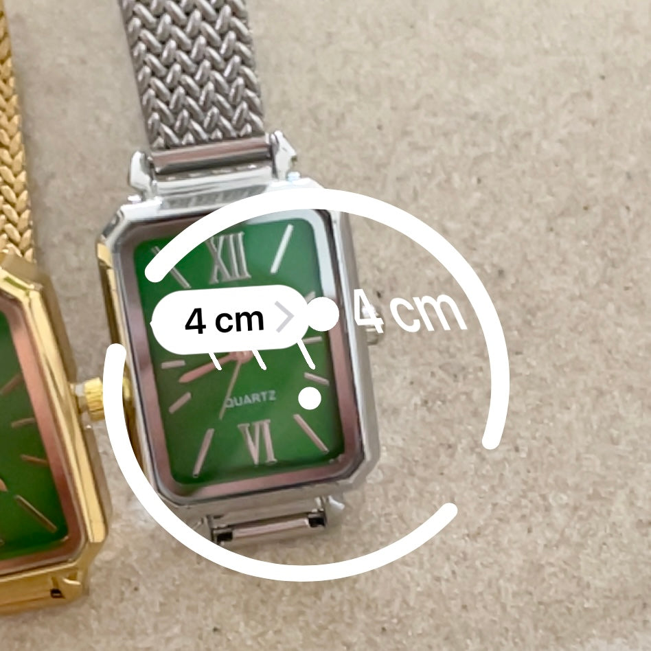 Gold X Green Seraphine Metal Watch