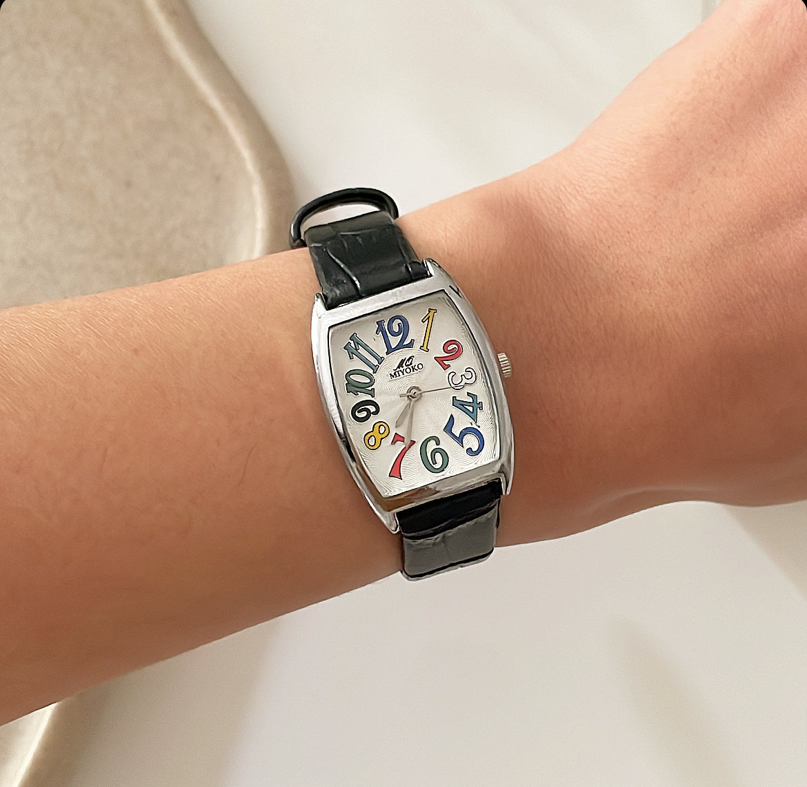 Black Whimsy Leather Watch