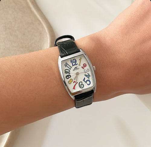 Black Whimsy Leather Watch