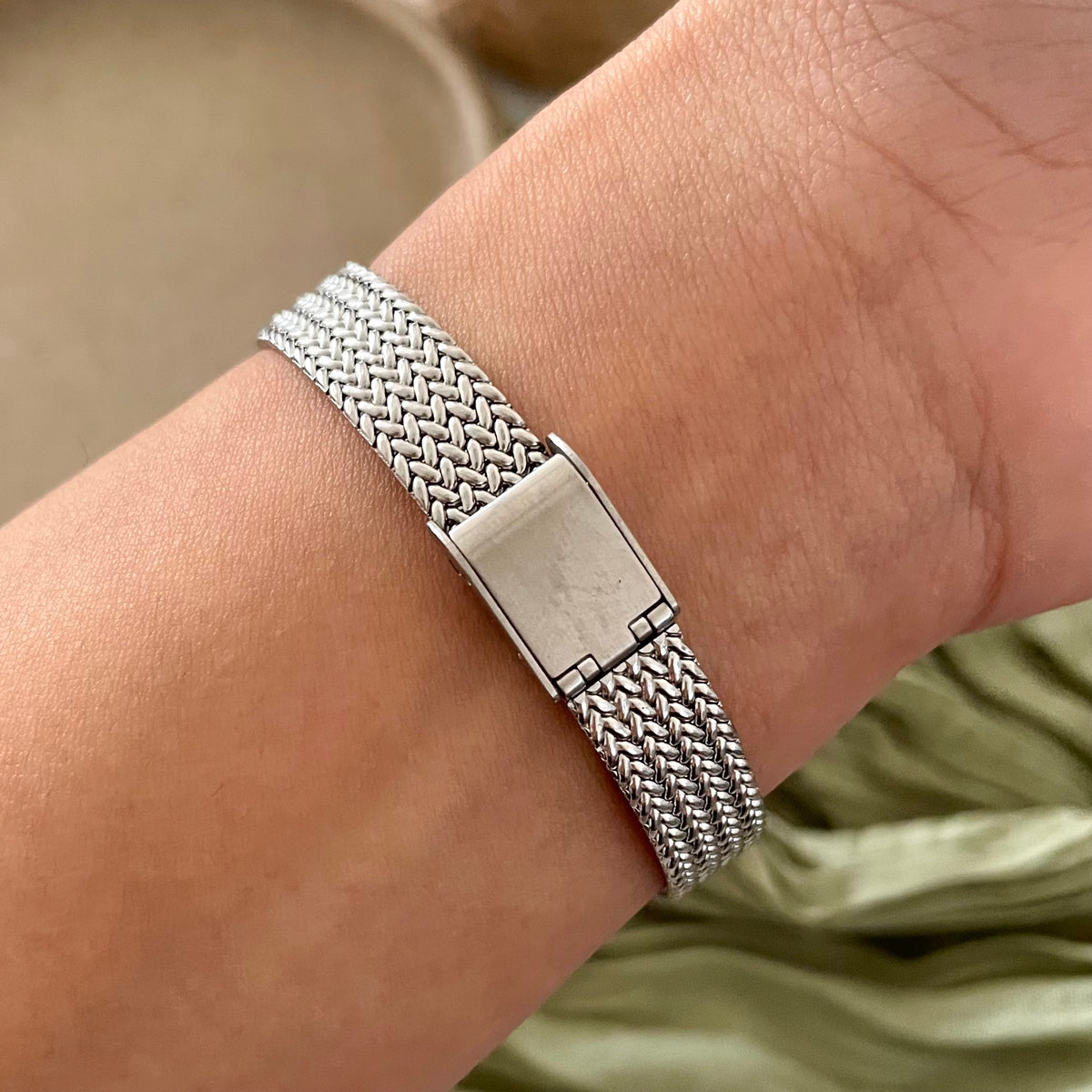 Silver X Black Seraphine Metal Watch