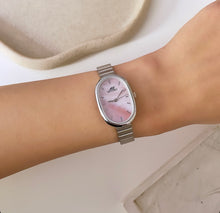 Load image into Gallery viewer, Silver Pink Girlfriend Metal Watch
