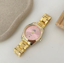 Load image into Gallery viewer, Gold Pink Metal Harmony Unisex Watch
