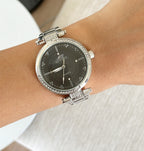 Silver Black Squad Metal Watch