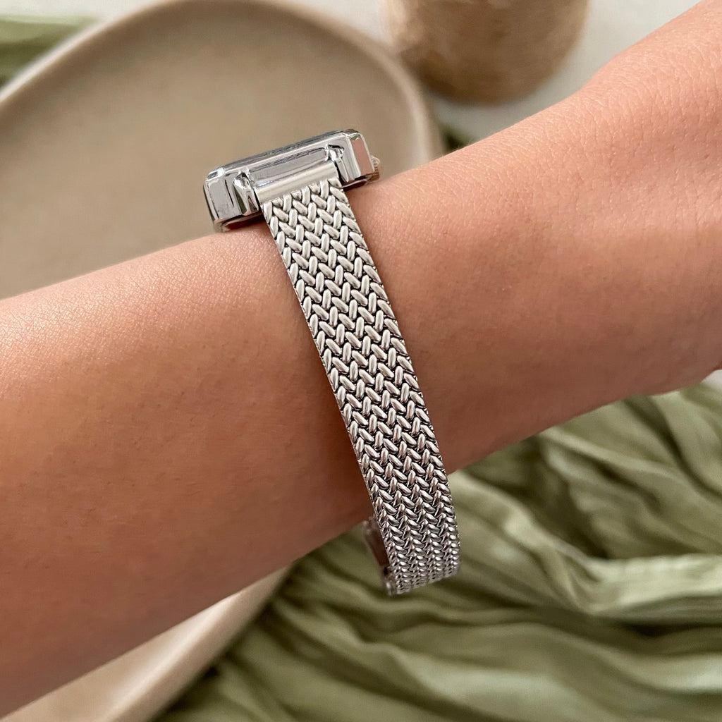 Silver X Black Seraphine Metal Watch