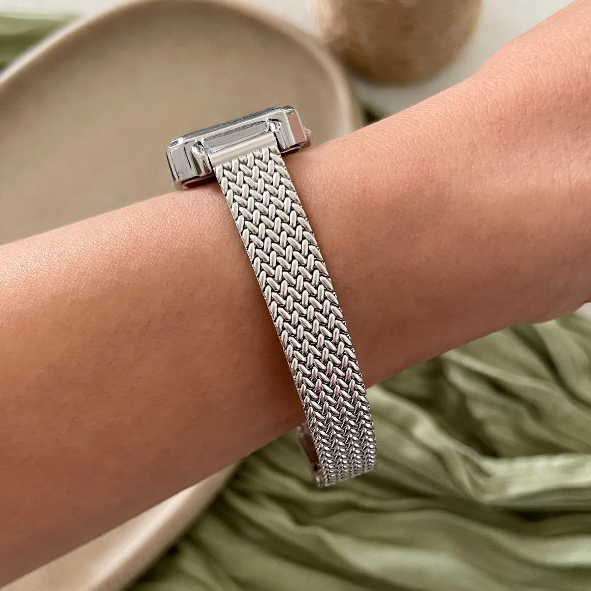Silver X Black Seraphine Metal Watch