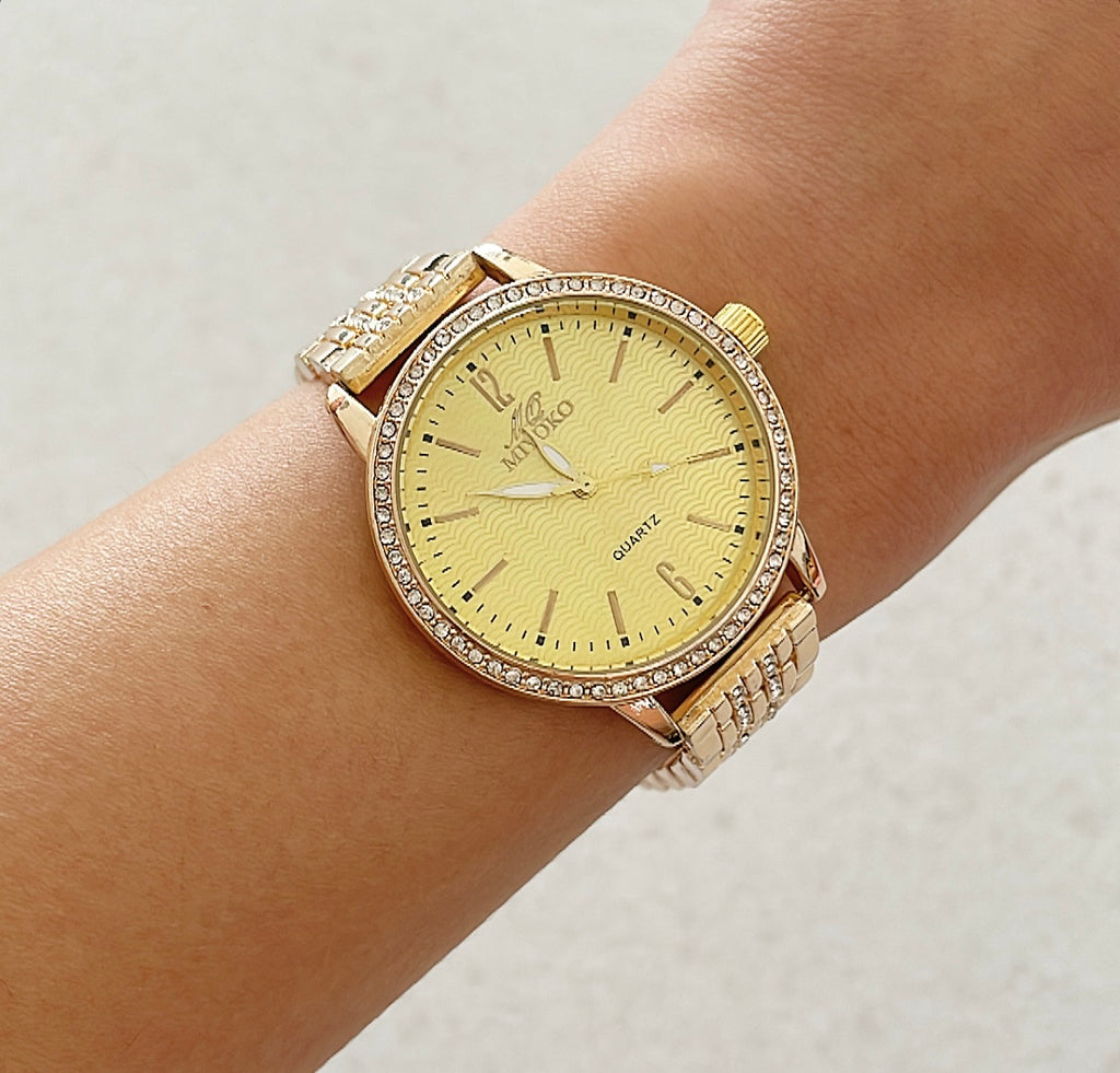 Gold Girly Girl Metal Watch
