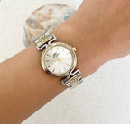 Mixed White Orbit Metal Watch