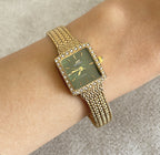 Gold X Green Nostalgia Metal Watch