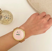 Load image into Gallery viewer, Beige Two Tone Leather Watch
