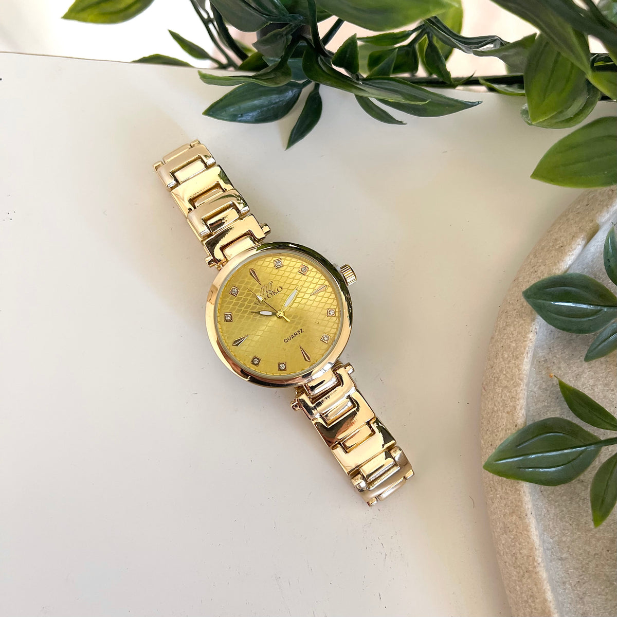 Gold Revel Metal Watch