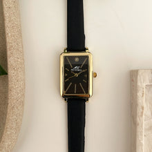 Load image into Gallery viewer, Black Roma Leather Watch
