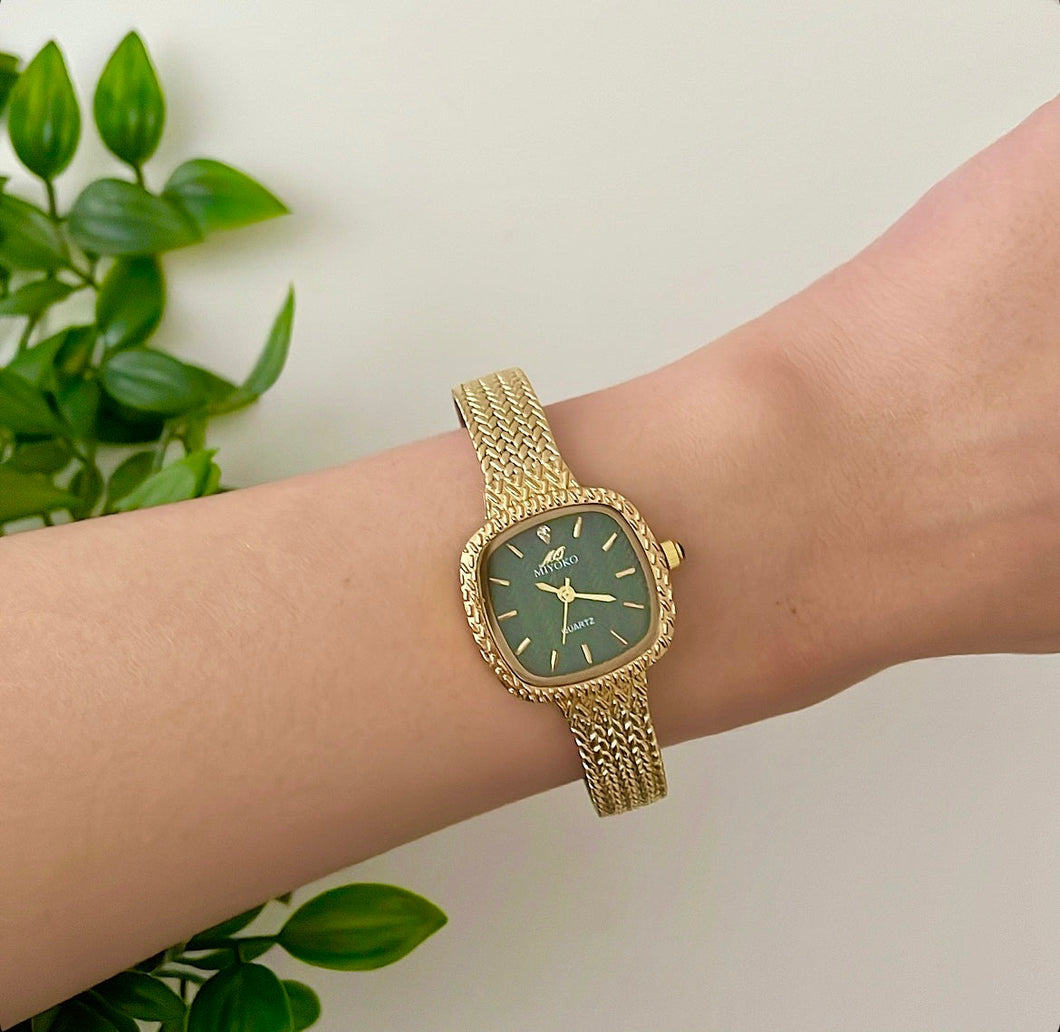 Gold X Green Bliss Metal Watch