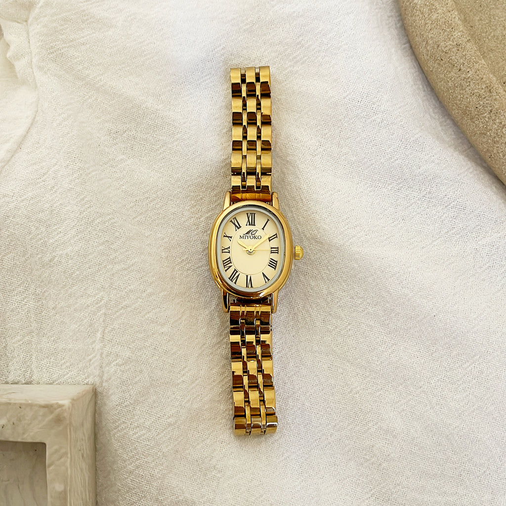 Gold Reina Metal Watch