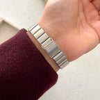Silver X Black Elara Metal Watch