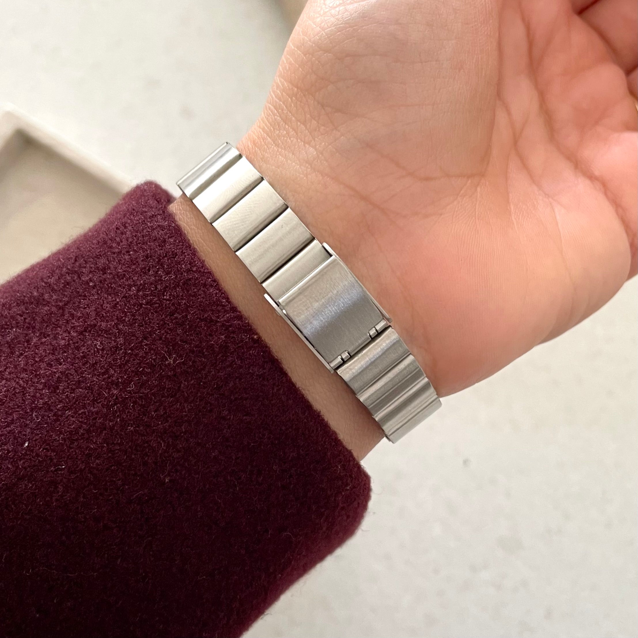 Silver X Black Elara Metal Watch
