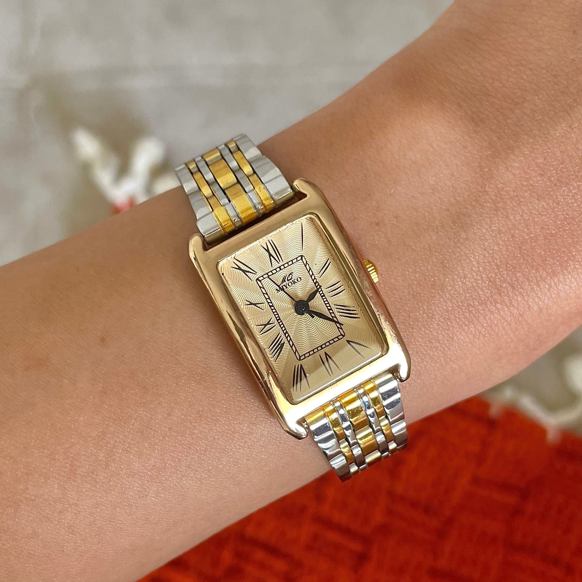 Mixed Gold Gold Charming Metal Watch