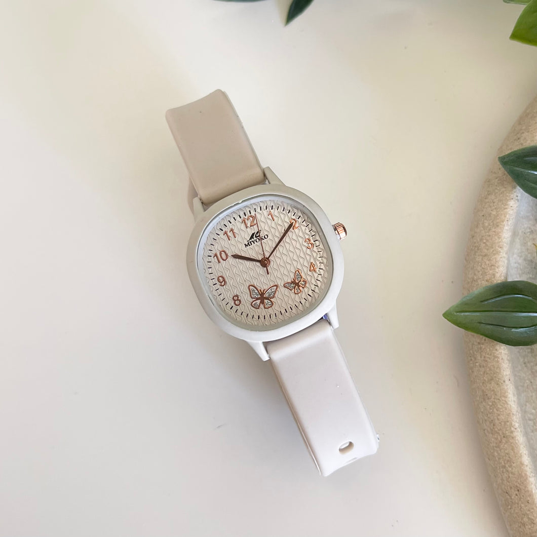 Grey Muse Rubber Watch