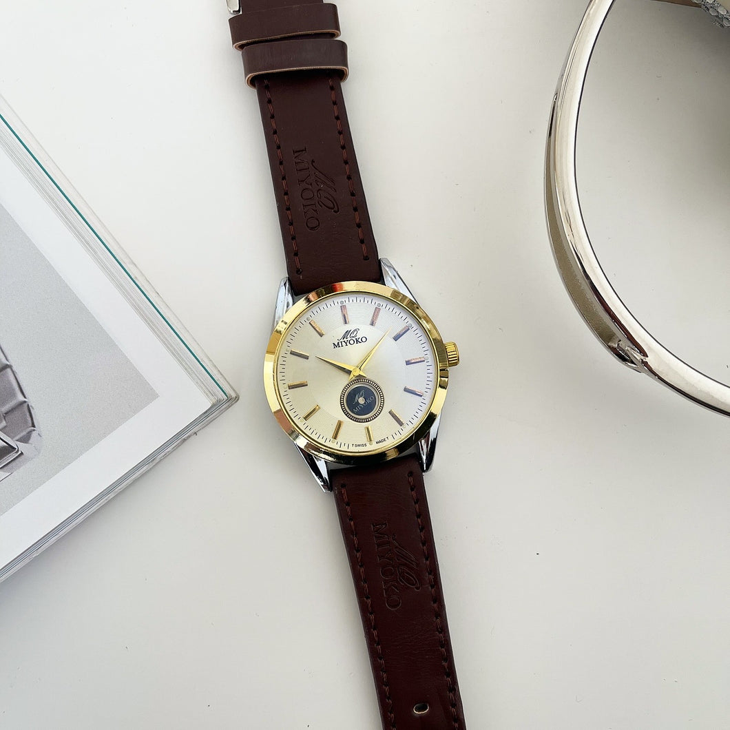 Brown Gold White Valmere Men Watch