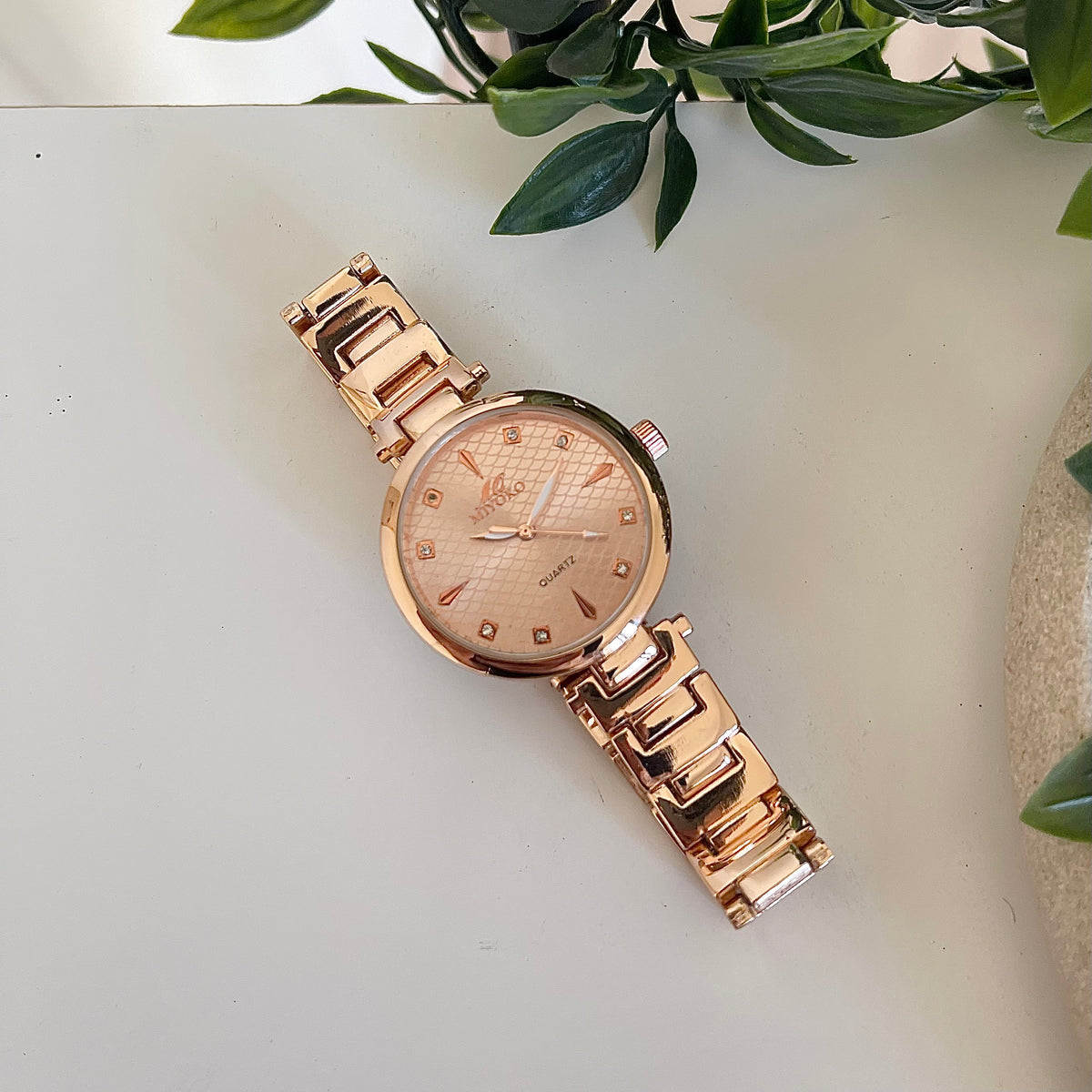 Rose Gold Revel Metal Watch
