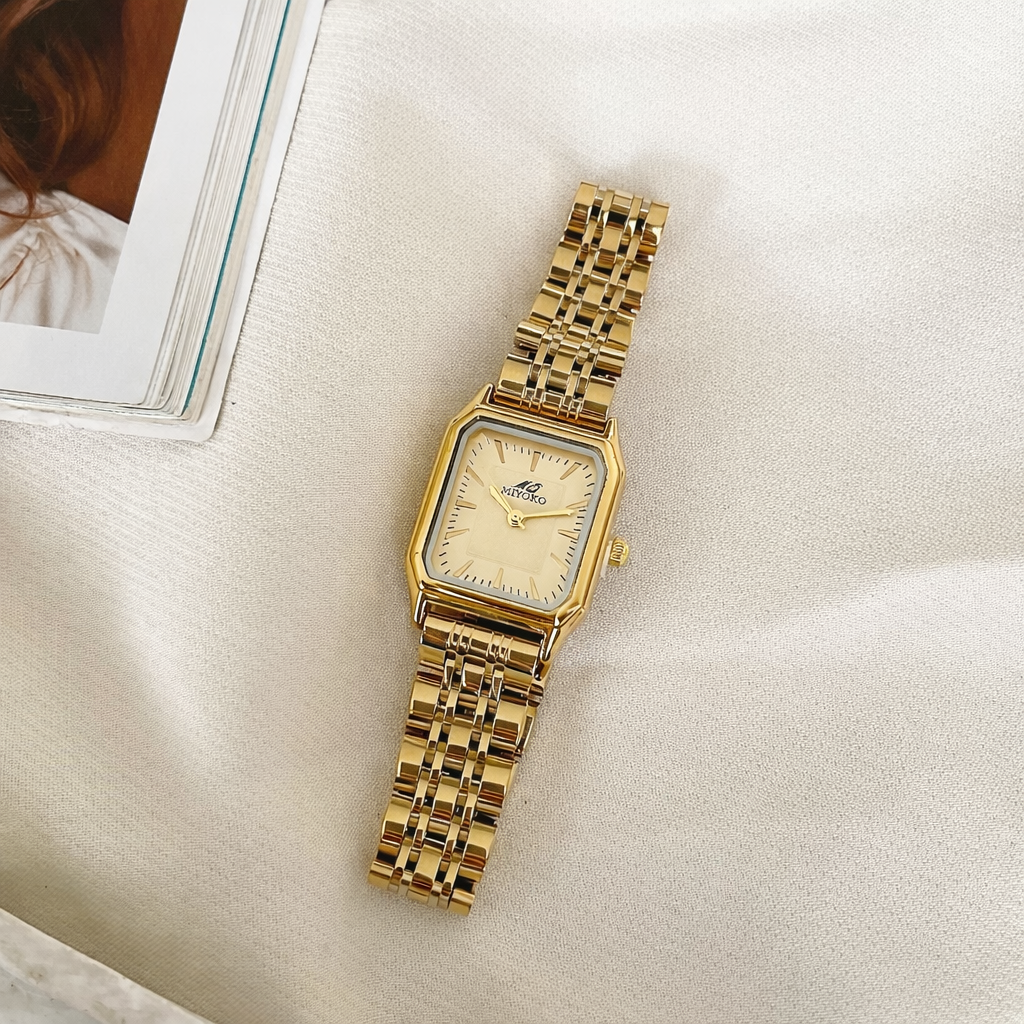 Gold Gold Belmont Metal Watch