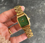 Gold Green Belmont Metal Watch