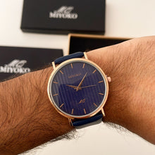 Load image into Gallery viewer, Blue GENT Men Leather Watch
