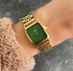 Gold Green Belmont Metal Watch