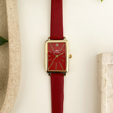 Load image into Gallery viewer, Red Roma Leather Watch
