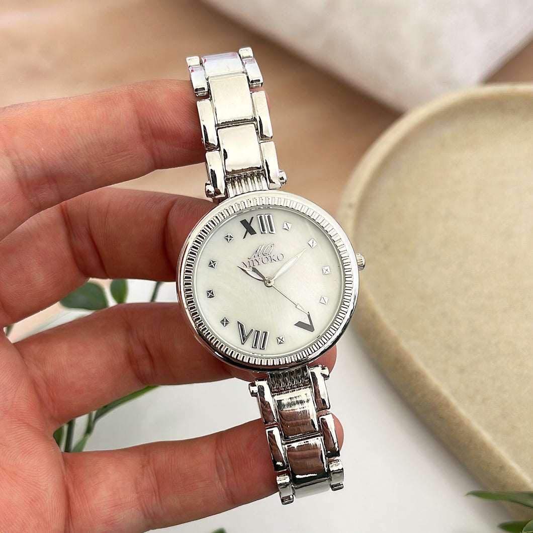 Silver Lunelle Metal Watch