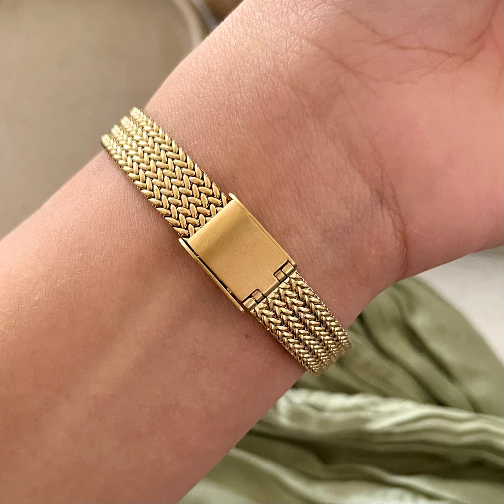 Gold X Green Seraphine Metal Watch