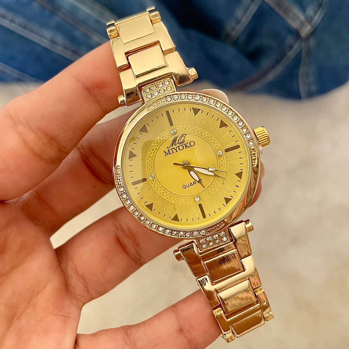 Gold Gold Liora Metal Watch
